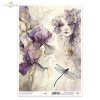 dekoracyjne wzory, motywy kwiatowe, bukiet kwiatów, Ogród Muz, Garden of Muses * Mulberry decoupage paper FPA1005, decorative patterns, floral motifs, bouquet of flowers, Garden of Muses *Seria Garden of Muses